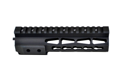 Presma® Jackal Series Free Float Handguard Quad Rail 7" Carbine Length with KeyMod for .223 and 5.56