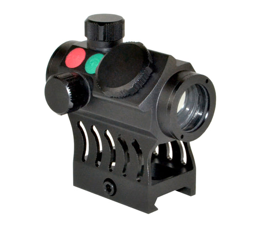 Presma® Red Hawk Series 20mm Compact Reflex Red/Green Dot Scope with Integrated 1" High Profile Riser Mount