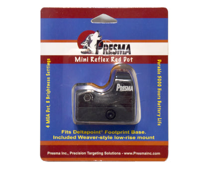 Presma® Mini Reflex Red Dot, 4 MOA Dot, 8 Brightness Settings
