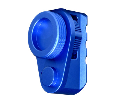 New! Aluminum Bufferless Stock Adapters with Picatinny Rails and QR Holes, Dark Blue