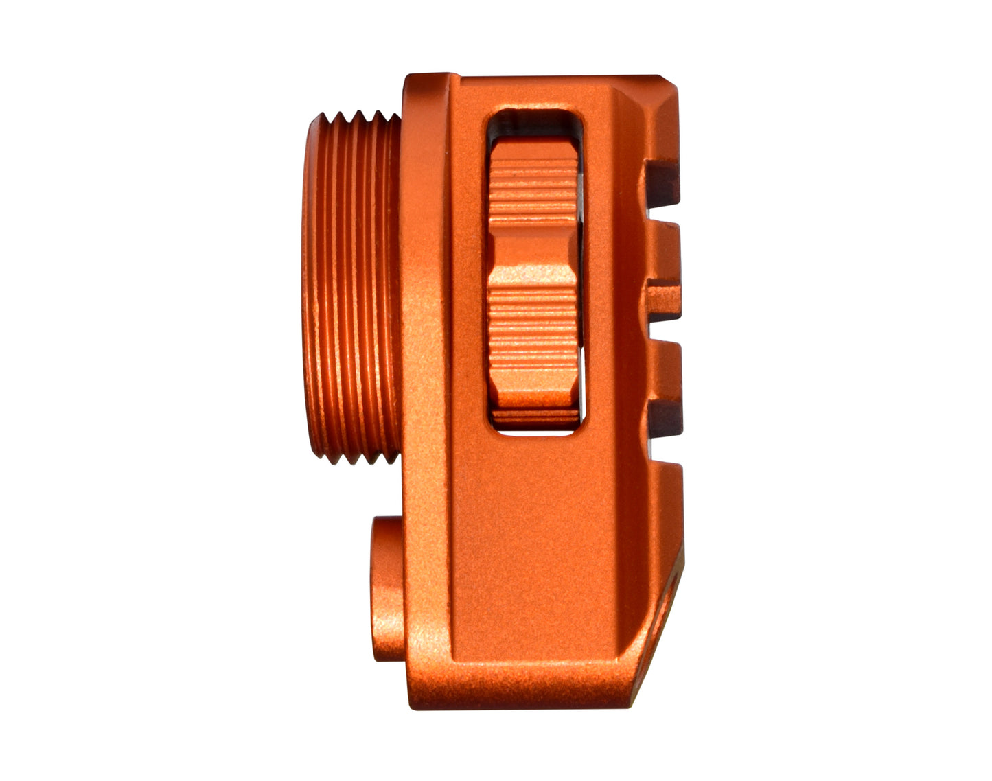 New! Aluminum Bufferless Stock Adapters with Picatinny Rails and QR Holes, Orange
