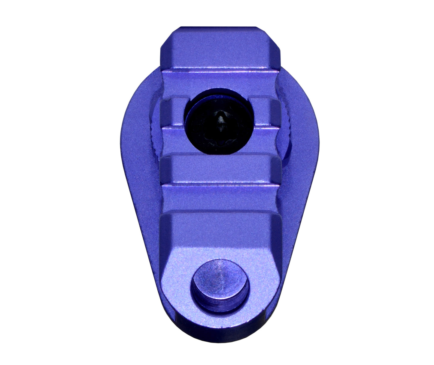 New! Aluminum Bufferless Stock Adapters with Picatinny Rails and QR Holes, Purple