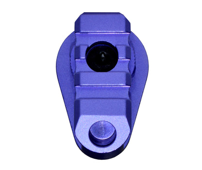 New! Aluminum Bufferless Stock Adapters with Picatinny Rails and QR Holes, Purple