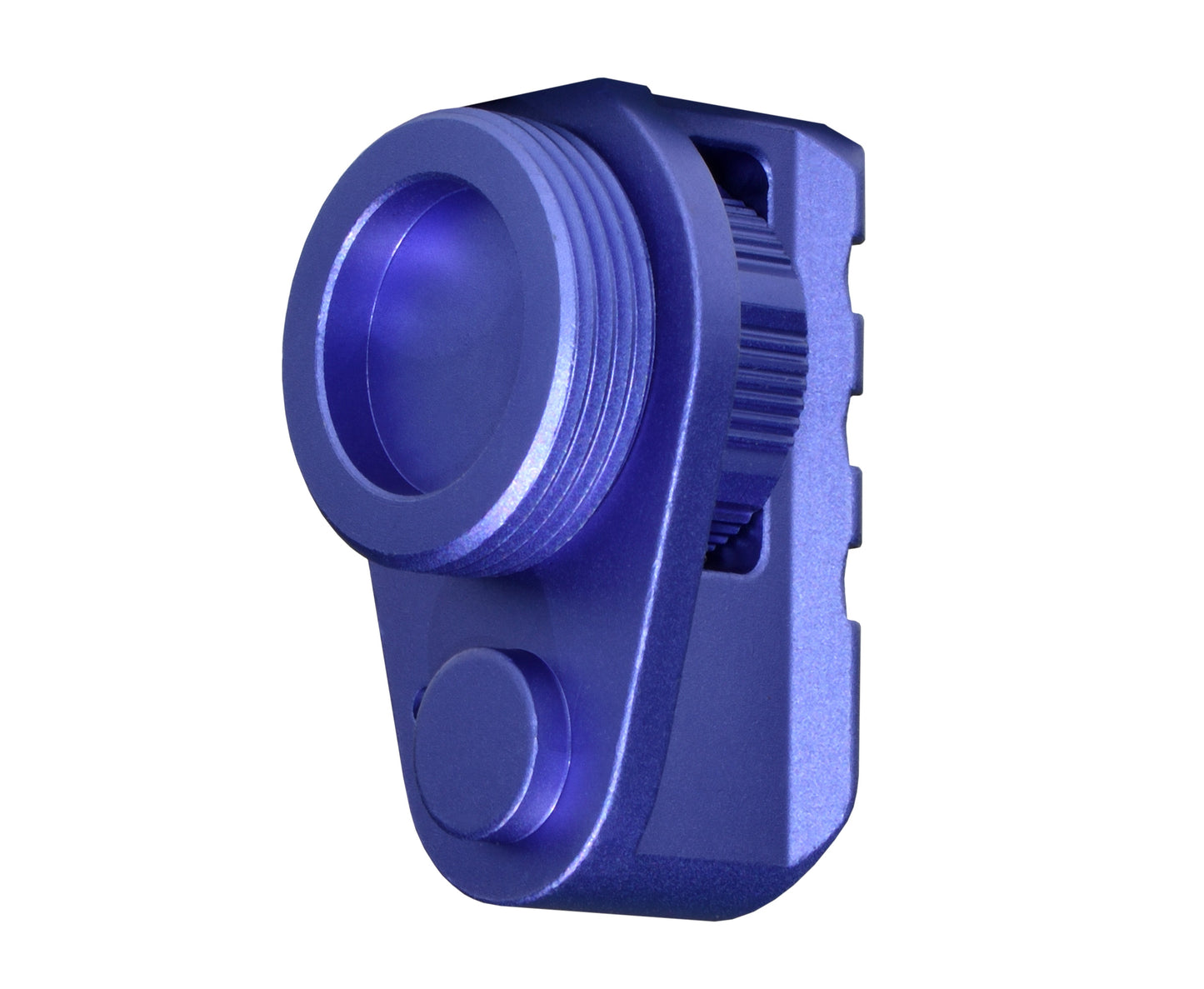 New! Aluminum Bufferless Stock Adapters with Picatinny Rails and QR Holes, Purple