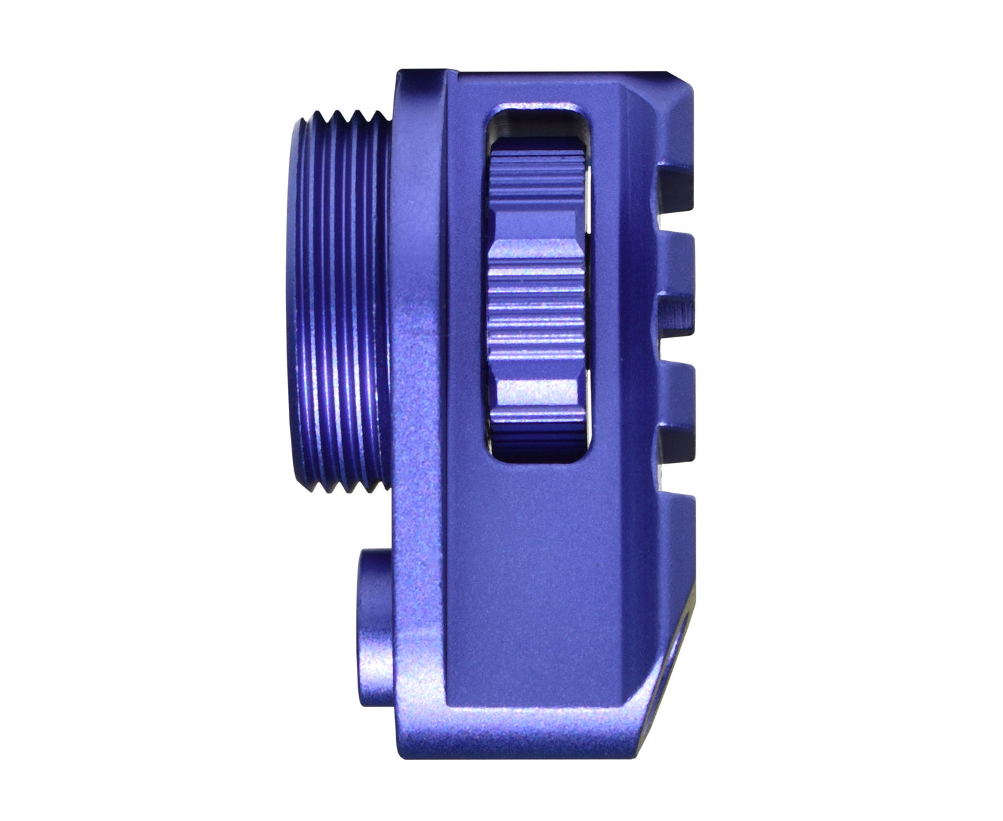 New! Aluminum Bufferless Stock Adapters with Picatinny Rails and QR Holes, Purple