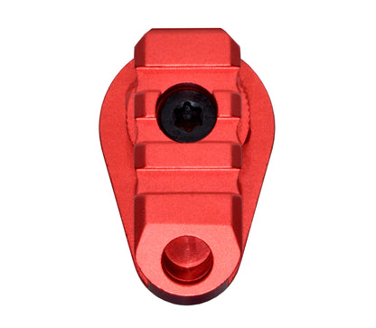 New! Aluminum Bufferless Stock Adapters with Picatinny Rails and QR Holes, Red