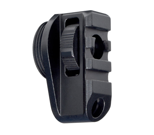 New! Aluminum Bufferless Stock Adapters with Picatinny Rails and QR Holes, Black
