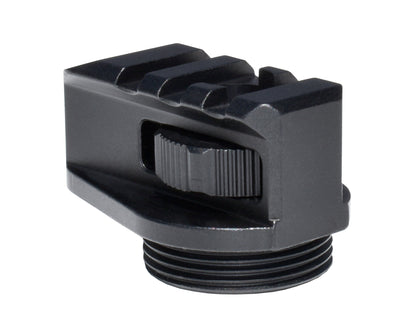 New! Aluminum Bufferless Stock Adapters with Picatinny Rails and QR Holes, Black