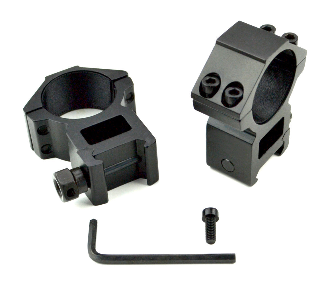 High Profile 30mm Scope Rings for Picatinny System