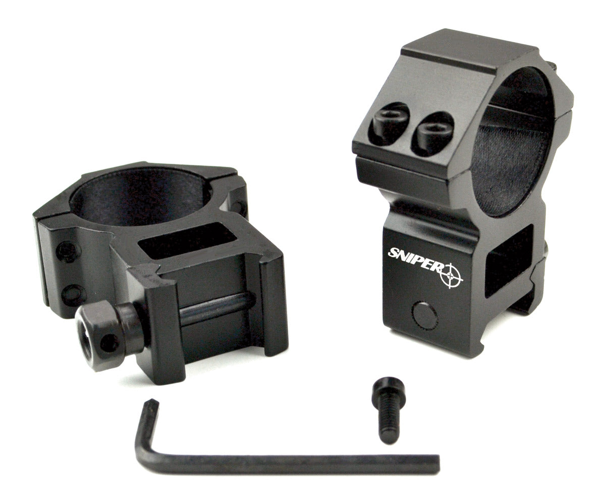 High Profile 30mm Scope Rings for Picatinny System
