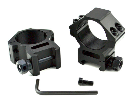 Medium Profile 30mm Scope Rings for Picatinny System