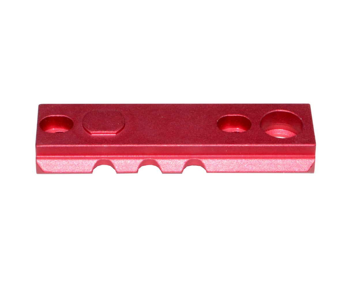 Keymod Rail Section 3 Piece Picatinny Rail Section Kit for Keymod Style Slots, Red Anodize ...