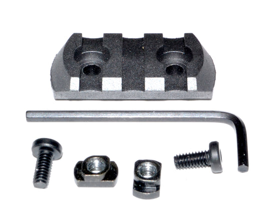 Polymer Picatinny Rail Section for M-LOK Slot Systems, 3 Slot