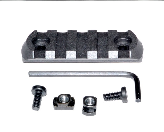Polymer Picatinny Rail Section for M-LOK Slot Systems, 5 Slot