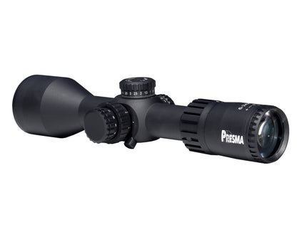 Presma 6-24x50 FFP Compact Rifle Presma Scope, 30mm Tube Diameter, Wide Angle, Side Parallax Adjustment, Illumination