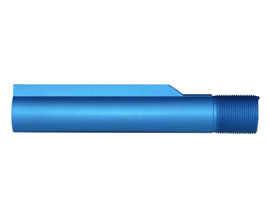 6 Position Military Spec Buffer Tube for AR Stocks, Blue.