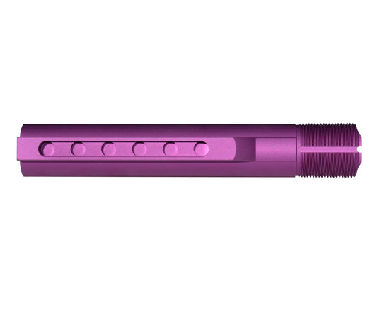 6 Position Military Spec Buffer Tube for AR Stocks, Purple.