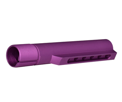 6 Position Military Spec Buffer Tube for AR Stocks, Purple.
