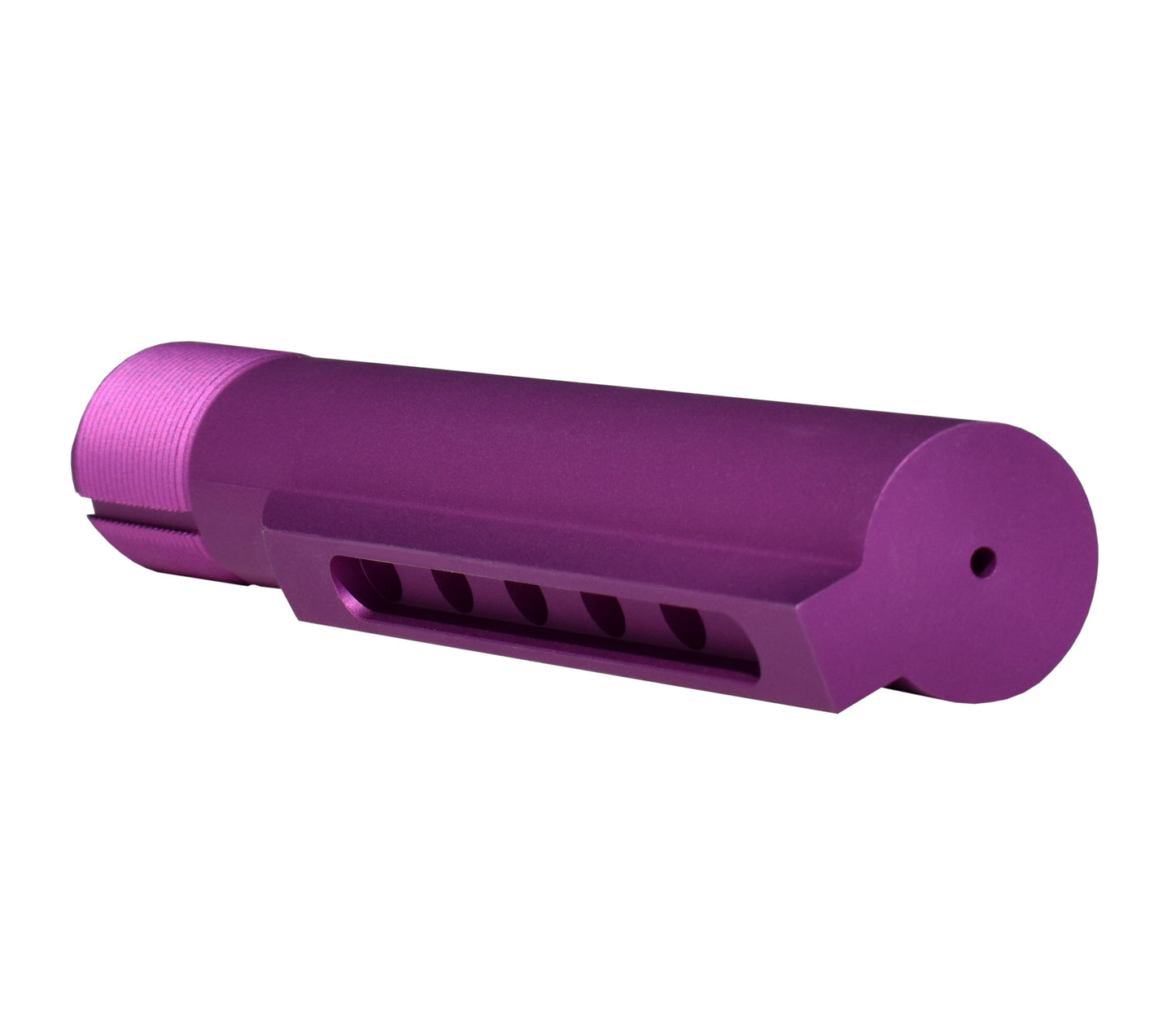 6 Position Military Spec Buffer Tube for AR Stocks, Purple.
