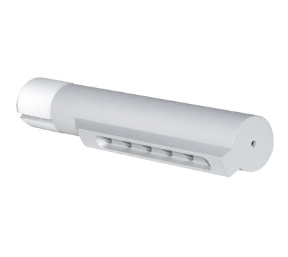 6 Position Military Spec Buffer Tube for AR Stocks, Silver.