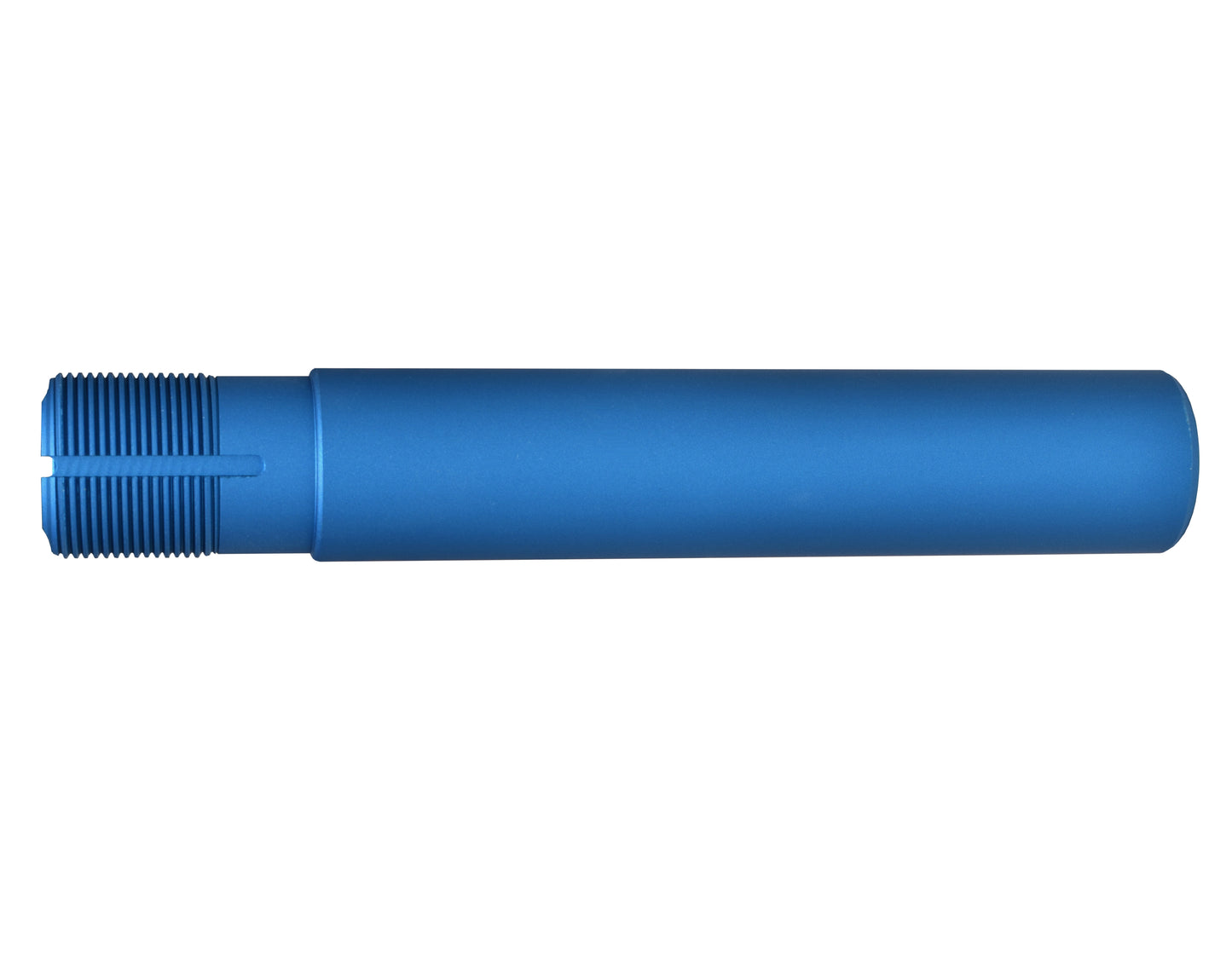 Presma Inc Pistol Length 7.3" Buffer Tube, 1.25" diameter, Matte Blue.  Machined and Anodized in the USA