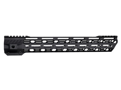 Super Light 15" Free Float M-LOK Handguard with Partial Top Rail, AR-15.