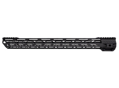 Super Light 19.5" Free Float M-LOK Handguard with Partial Top Rail, AR-10, LR 308. High Profile